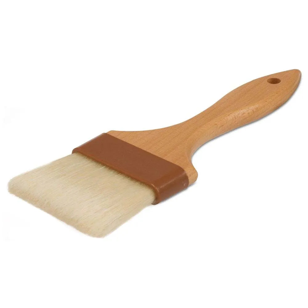 Premium Natural Boar Bristle Pastry Brush for Baking - Eco-Friendly Kitchen Tool for Glazing, Buttering & Oil Brushing on Breads, Cakes & Pastries