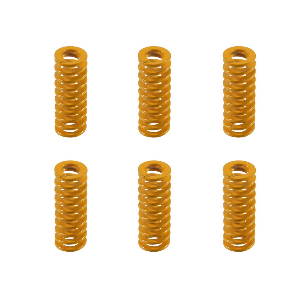 High-Quality Aokin 3D Printer Bed Springs - 8mm OD 20mm Length Compression Mould Die Springs for Creality Ender 3/3 Pro/3 V2/3S - 6 Pcs - Perfect for Improved Print Bed Stability & Leveling
