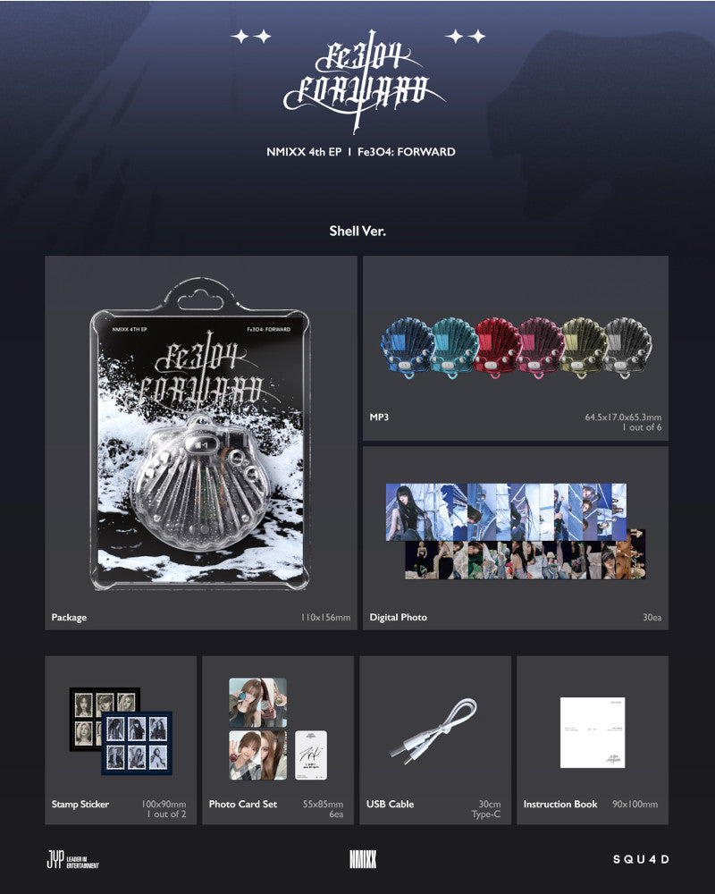 NMIXX 4th Mini Album [Fe3O4: FORWARD] (Shell Version) - K-Pop Collectors Edition (6 Versions) | Perfect for K-Pop Fans, Gift Ideas & Music Collections