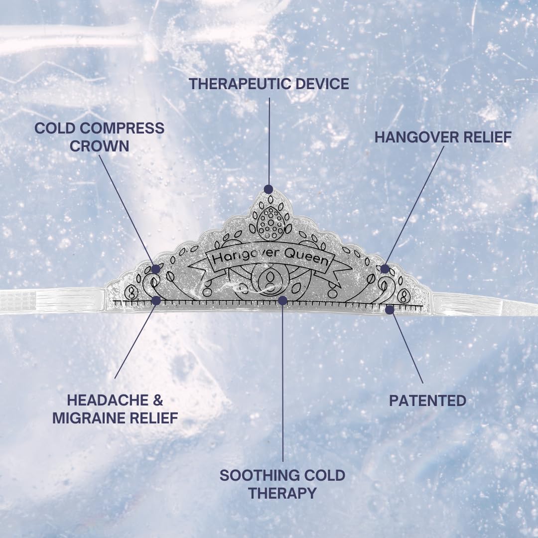Premium Reusable Crown Gel Ice Pack for Headaches & Migraines - Cold Therapy Compress for Adults (12.5