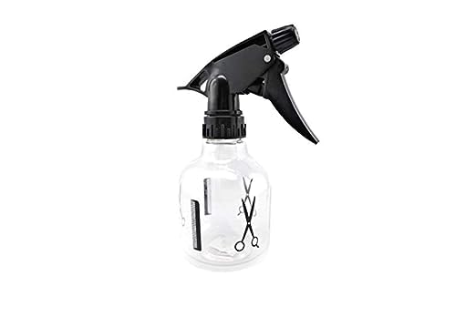 BANIRA 250ml Empty Spray Bottle for Hair, Face & Cleaning - Transparent Refillable Squirt Bottle for Travel, Home & Salon Use - Multi-Purpose Water Mister for Plants, Beauty & Household Essentials (Set of 1)