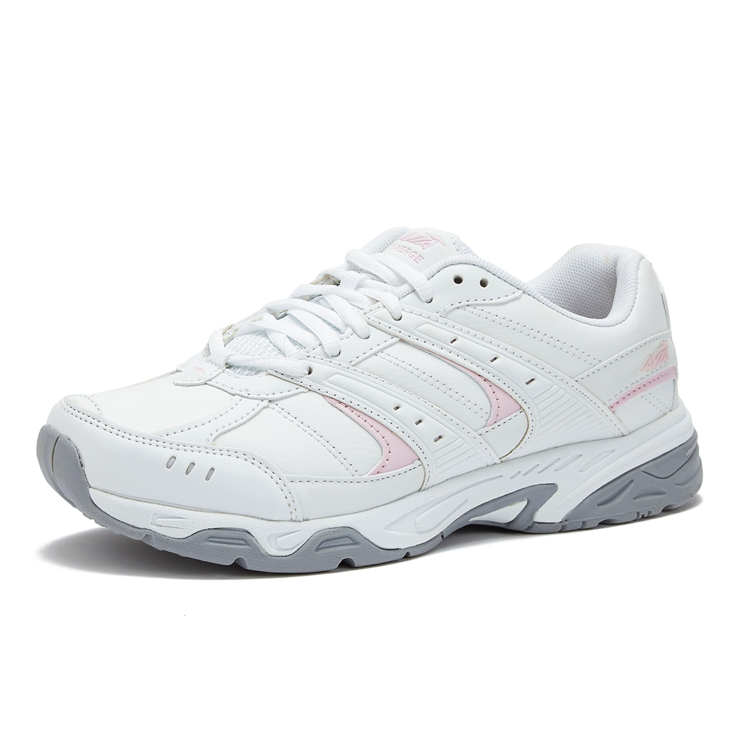 Avia Verge Women's Sneakers - Lightweight Tennis, Court, Cross Training & Pickleball Shoes for Women with Arch Support | Classic Black & White Walking Shoes | Wide & Medium Width Options | Perfect for Gym, Workouts & Casual Wear
