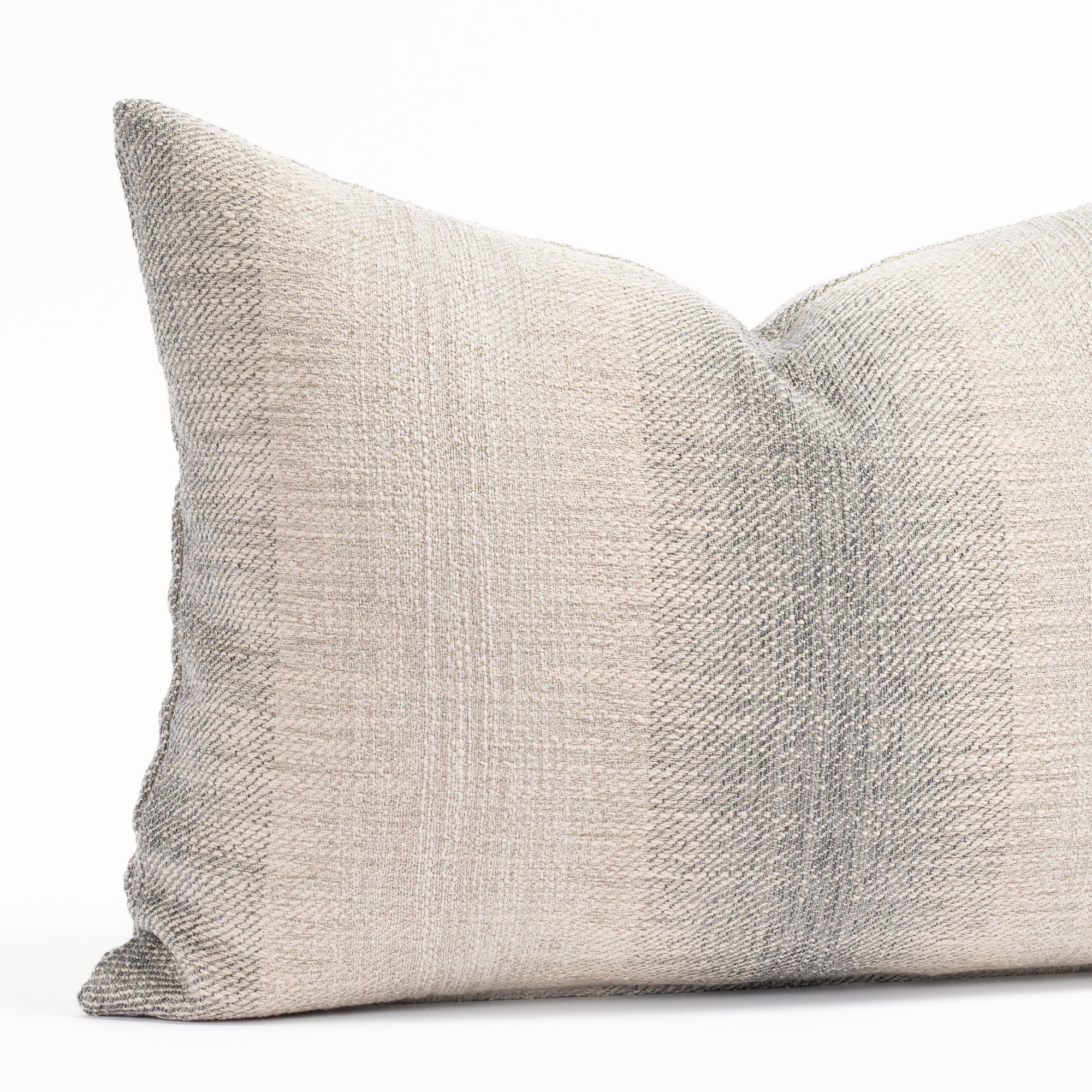 Tahoe Stripe 14x20 Lumbar Pillow Cover - Blue Smoke Home Decor for Sofa, Bed & Living Room