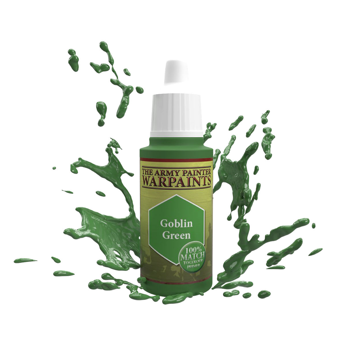 Warpaints: Goblin Green - High-Quality Fantasy Miniature Paint for Tabletop Gaming & Warhammer Models - Perfect for Hobbyists & Collectors