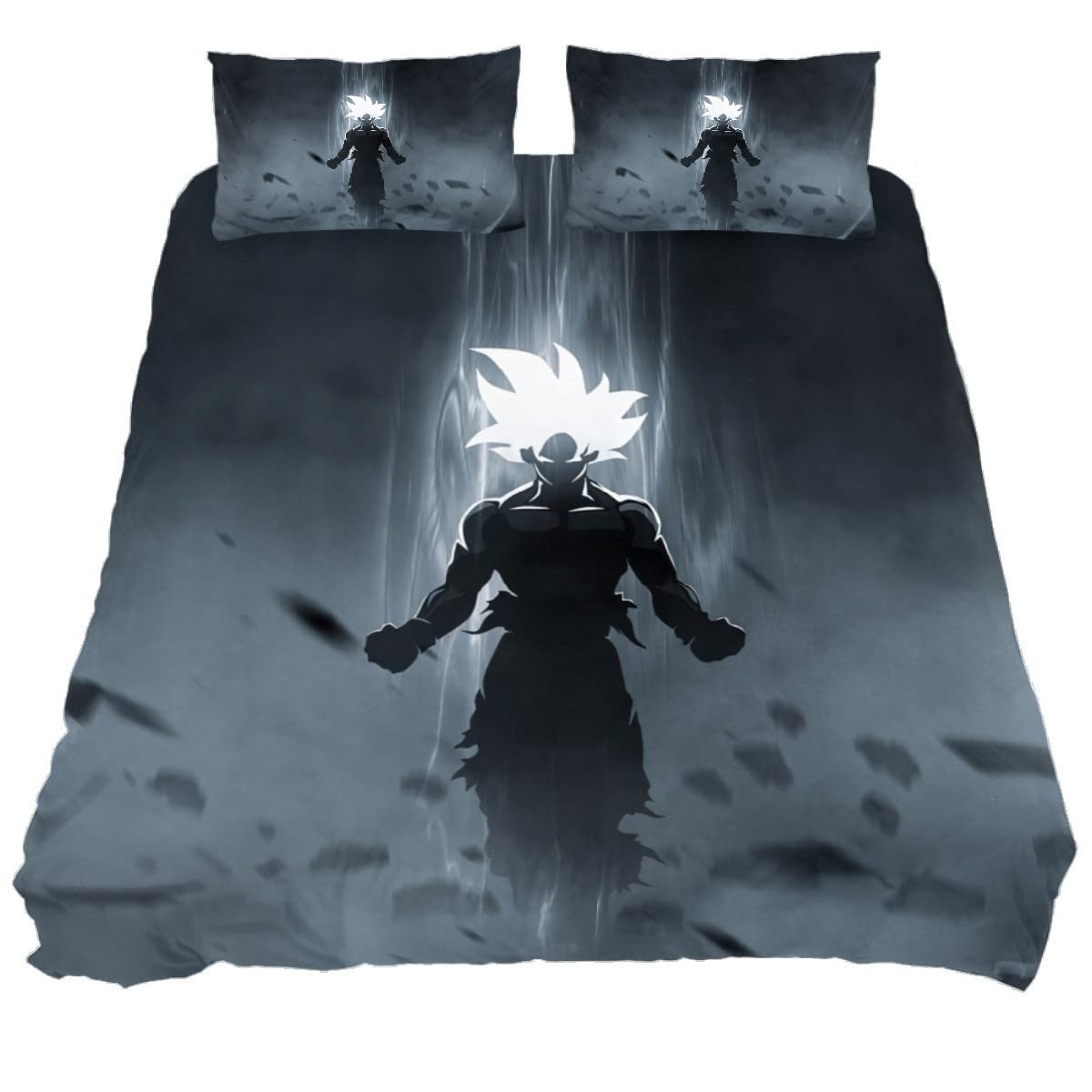 3D Digital Print Orangutan & Unicorn Kids Bedding Set - Twin Size Duvet Cover for Girls & Children | Cartoon Themed Bedroom Decor for Playful & Fun Spaces