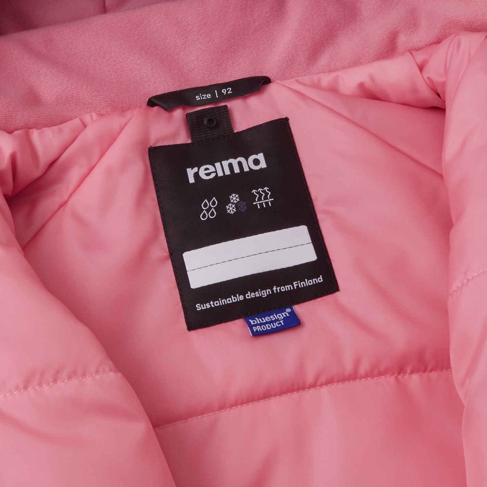 Reima Lappi Baby Snowsuit - Waterproof Winter Jacket & Pants Set for Infants & Toddlers (Sunset Pink) - Perfect for Snow Play, Outdoor Adventures & Cold Weather Protection