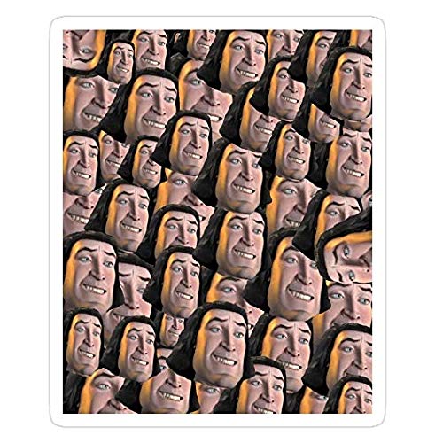 Lord Farquaad Decal Sticker - Funny Shrek Sticker for Cars, Trucks, Laptops, Phones & Walls - Waterproof Vinyl Sticker for Windows, Vehicles, Home & Office Decor