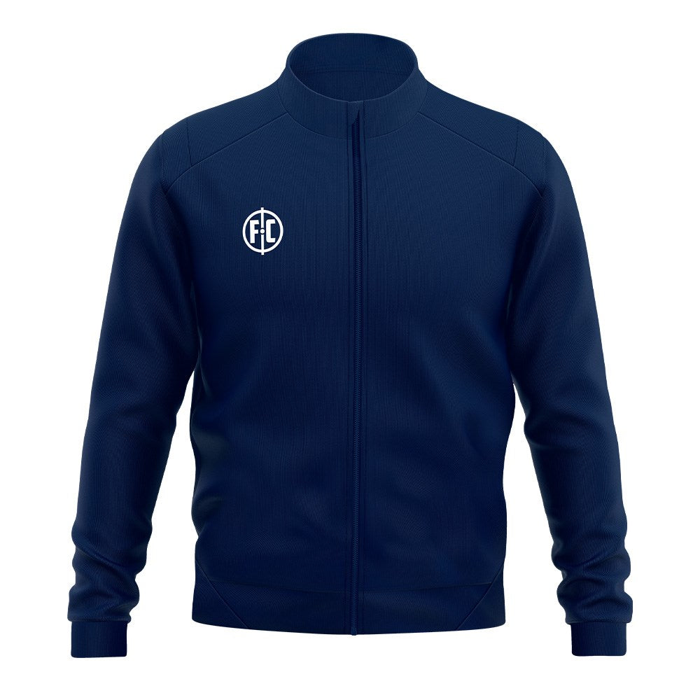 FC Full Zip Jacket II for Men - Navy Blue Lightweight Windbreaker Jacket for Outdoor Activities, Running, Hiking & Casual Wear
