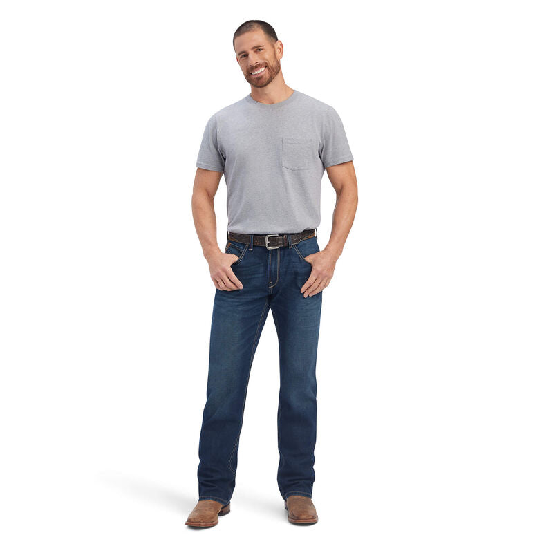 Ariat Men's M4 Relaxed Quentin Boot Cut Jean in Ford - Comfortable Western Denim Jeans for Cowboy, Riding & Casual Wear