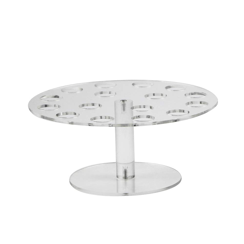 2-Pack Acrylic Ice Cream Cone Holder Stand - 16 Holes for Cotton Candy & Dessert Cones - Durable Party Serving Display for Ice Cream Shops, Carnivals & Home Baking