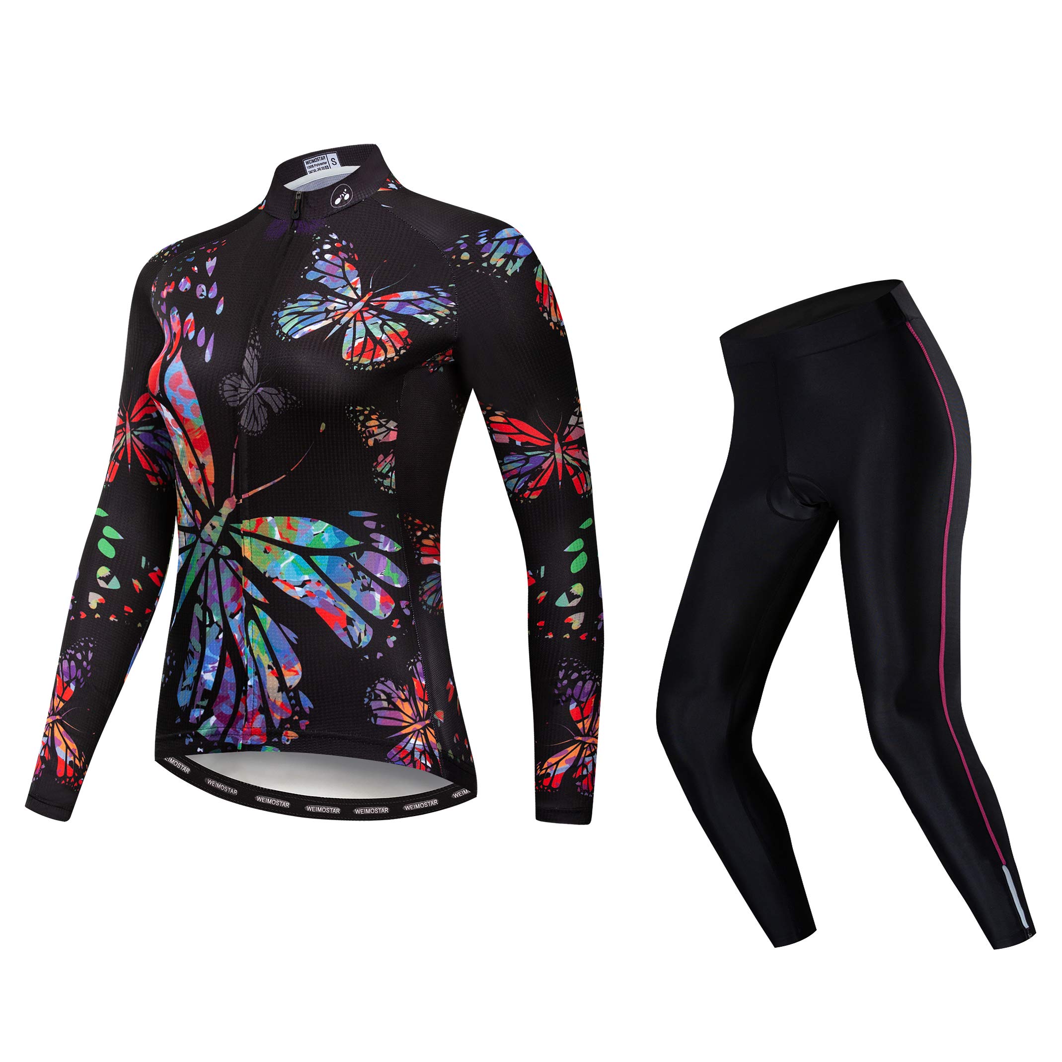Anti-UV Women's Cycling Jersey Set - Long Sleeve 100% Polyester Breathable Bicycle Clothing for Spring Riding | Perfect for Outdoor Cycling, Mountain Biking & Commuting