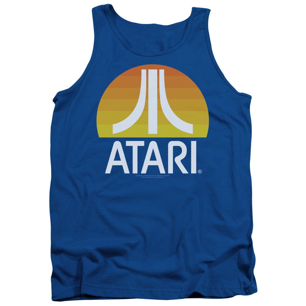 Atari Sunrise Clean Men's Tank Top Shirt - Breathable Workout & Gym Shirt for Men - Royal Blue, Large - Perfect for Running, Yoga & Summer Outdoor Activities