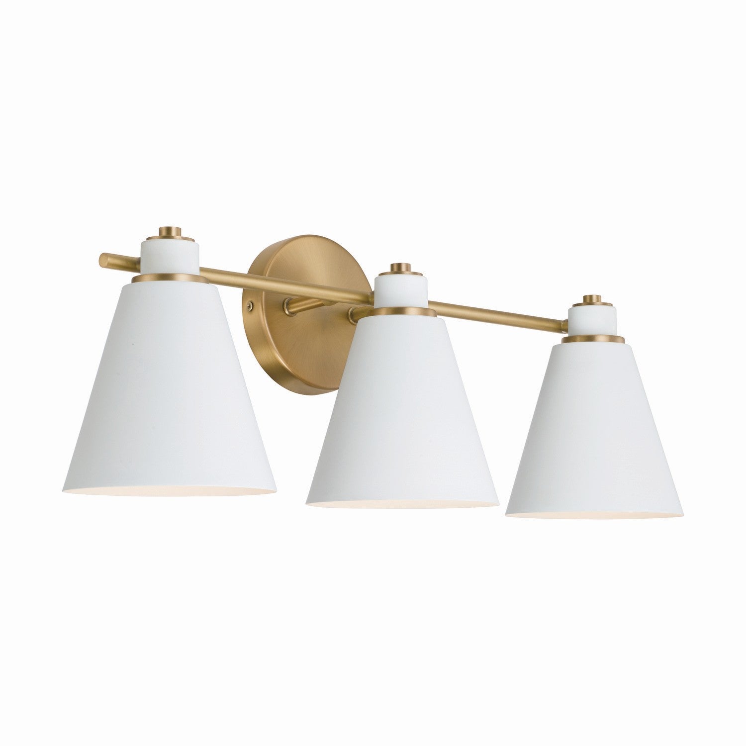 Capital Lighting Three Light Vanity - Modern Bathroom Vanity Lights with Adjustable Arms, Brushed Nickel Finish - Perfect for Bathroom, Dressing Room & Makeup Area