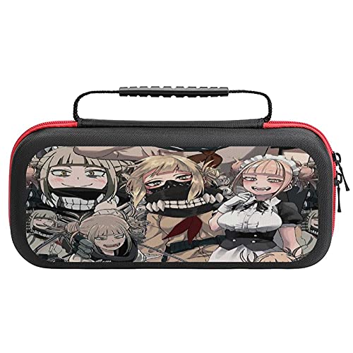 Anime Printed Nintendo Switch Carrying Case - Hard Shell Protective Game Bag with 20 Game Card Slots for Switch Console & Accessories - Perfect for Travel, Commuting & Gaming On-The-Go