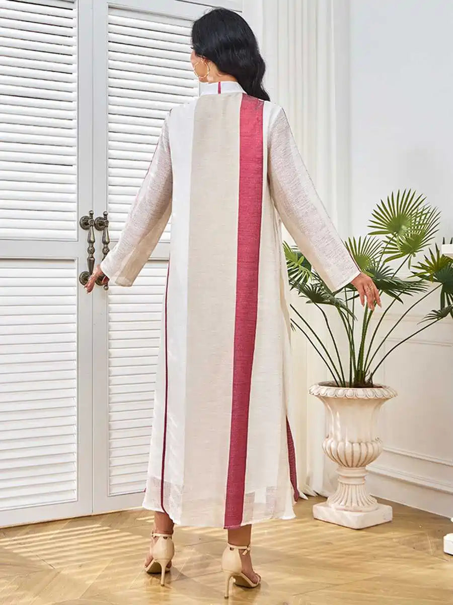Elegant Eid Embroidery Sequins Caftan Dress for Women - Stylish Kaftan with Beaded Details #25296 | Perfect for Eid Celebrations, Weddings & Special Occasions