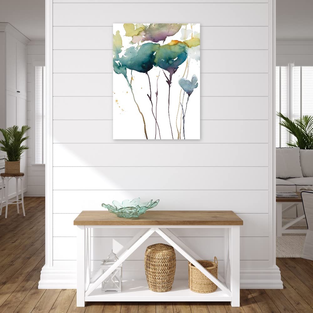 Lanie Loreth Wildflower Grace I Fine Art Canvas Print - 35x46 Inch Ready to Hang Wall Decor for Living Room, Bedroom, Office & More - Nature Inspired Floral Painting for Home & Commercial Spaces