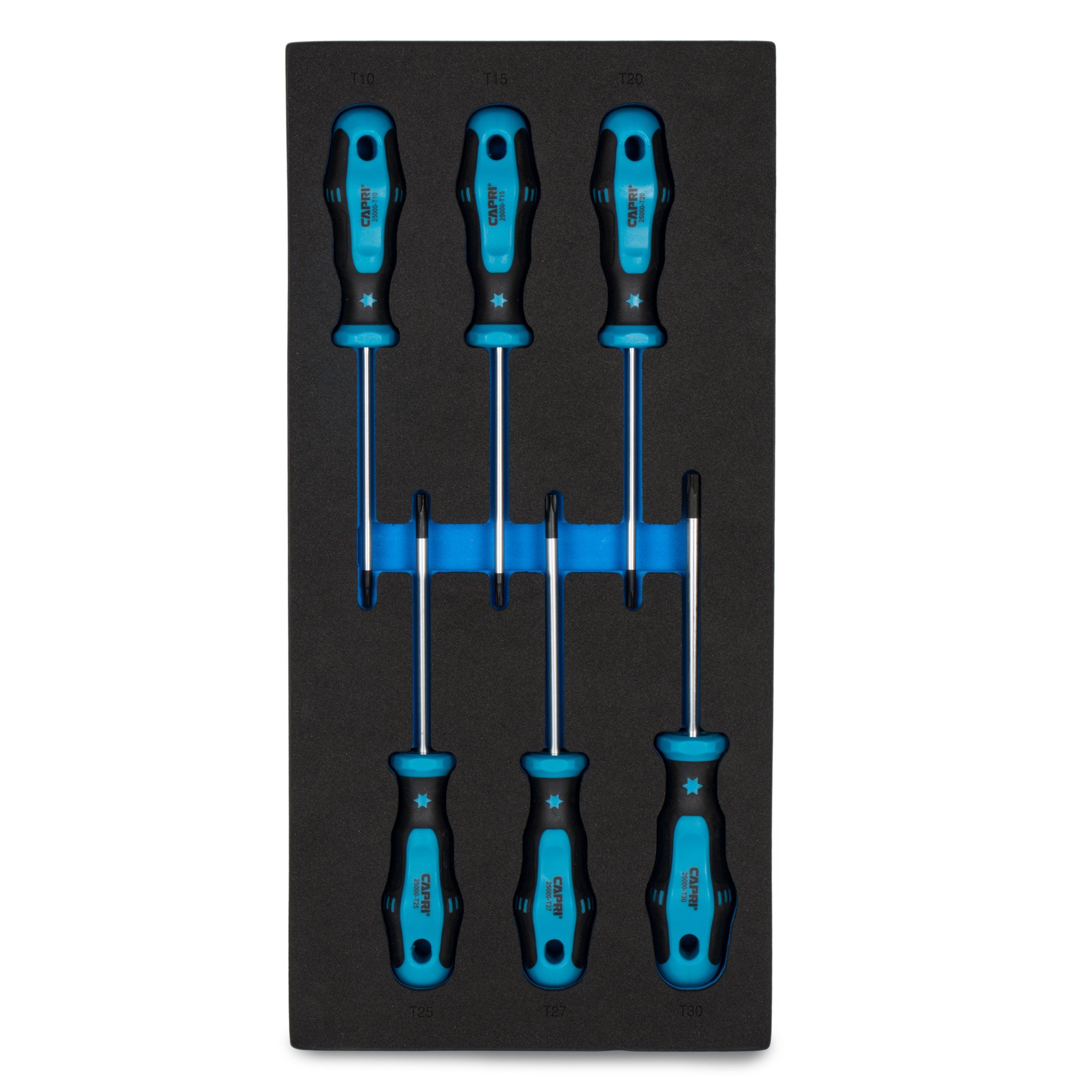 Capri Tools 6-Piece Kontour Star Screwdriver Set - Perfect for Mechanics & DIY