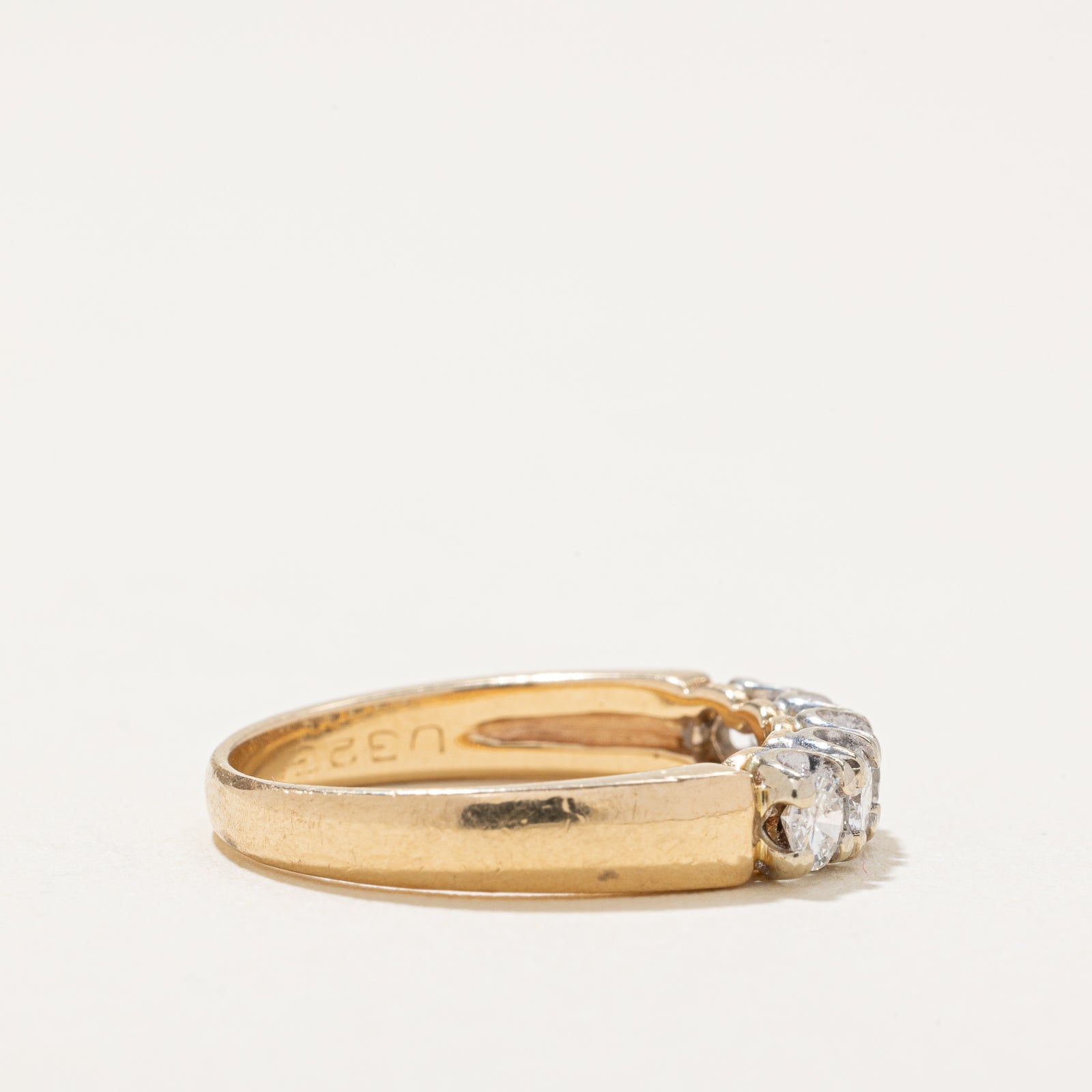 0.48ctw Five Stone Diamond Ring - Size 6.25 | Elegant Wedding Band, Anniversary Gift for Her | Perfect for Engagement, Proposal & Special Occasions