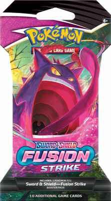 Fusion Strike Sleeved Booster Pack - Pokemon TCG Expansion Set | Collectible Trading Cards for Battles & Deck Building | Perfect for Game Nights & Tournaments