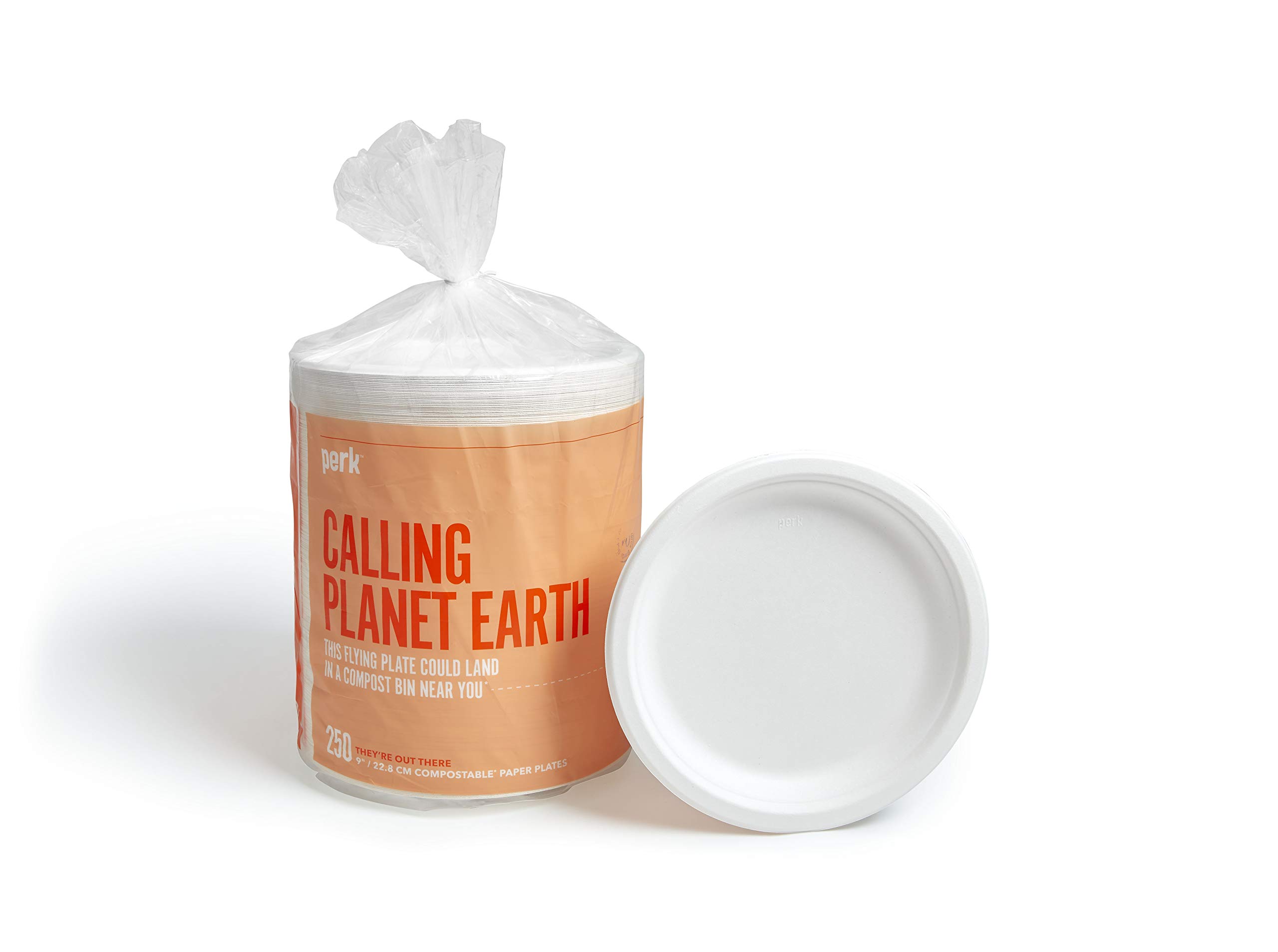 Eco-Friendly Compostable Paper Plates - 9 Inch White Disposable Plates for Parties, Picnics & Sustainable Dining