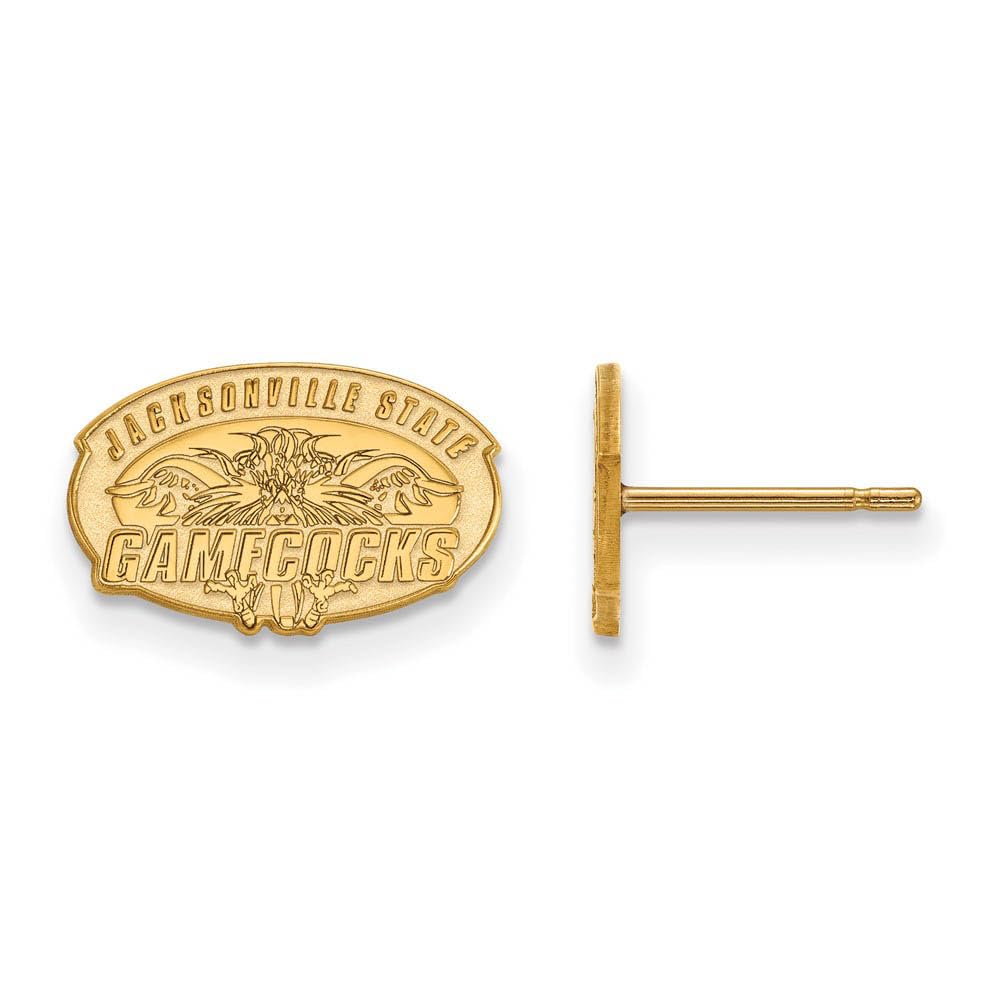 GP Jacksonville State University XS Post Earrings - Small Gold Plated Stud Earrings for Women, Perfect for Daily Wear, Gifts & School Spirit Accessories