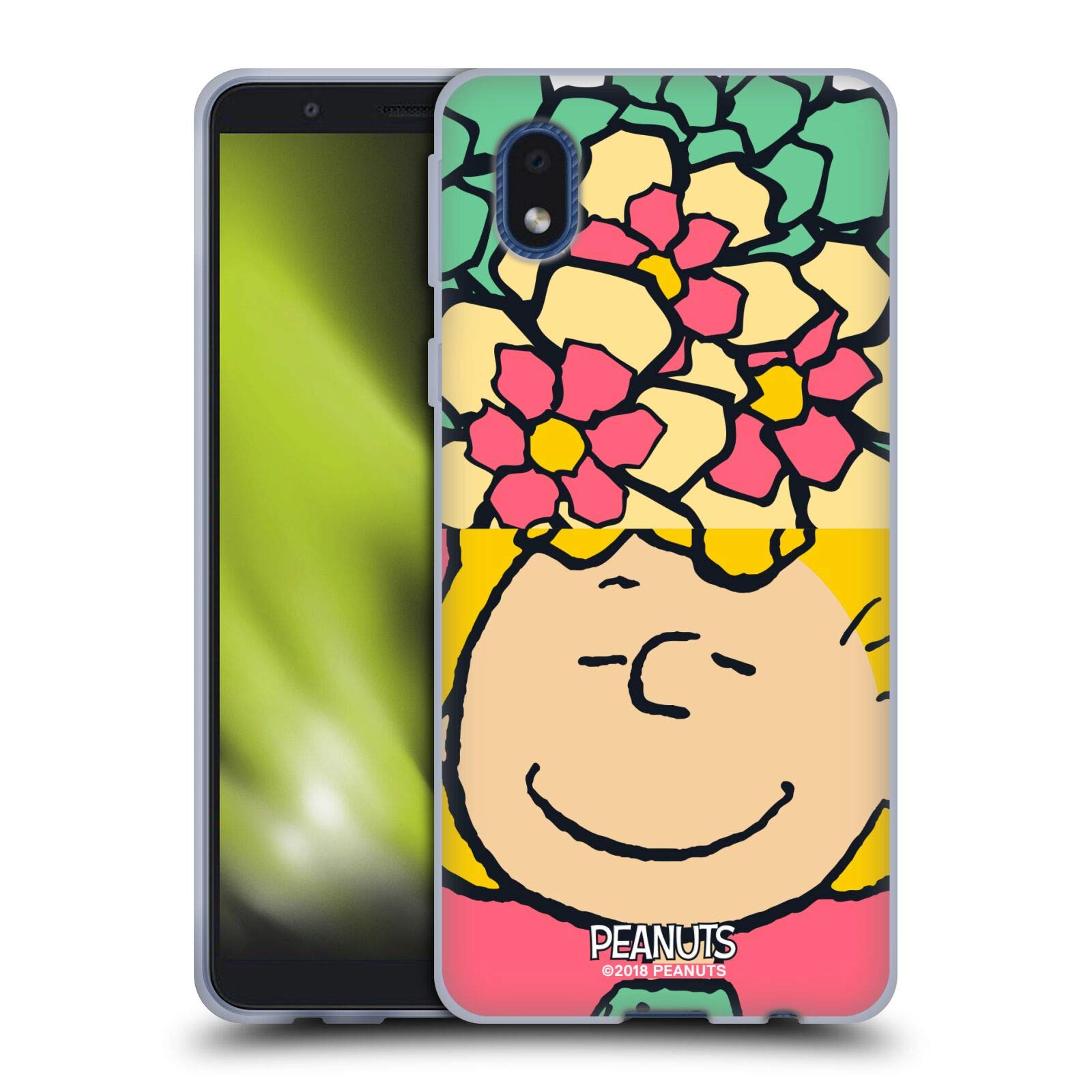 Official Peanuts Sally Flowers Halfs and Laughs Soft Gel Case for Samsung Galaxy A01 Core (2020) - Durable Protection with Stylish Design for Everyday Use and Travel