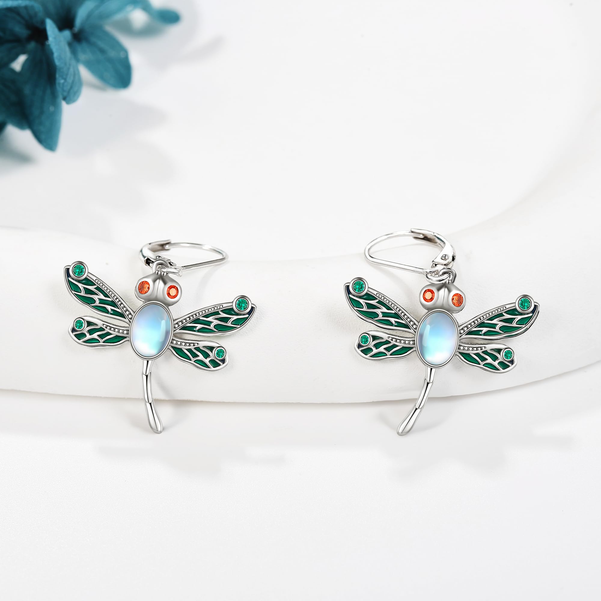 925 Sterling Silver Dragonfly Dangle Earrings for Women | Elegant Dragonfly Jewelry Gift Set for Birthday, Christmas & Special Occasions | Perfect for Casual Wear, Parties & Everyday Fashion