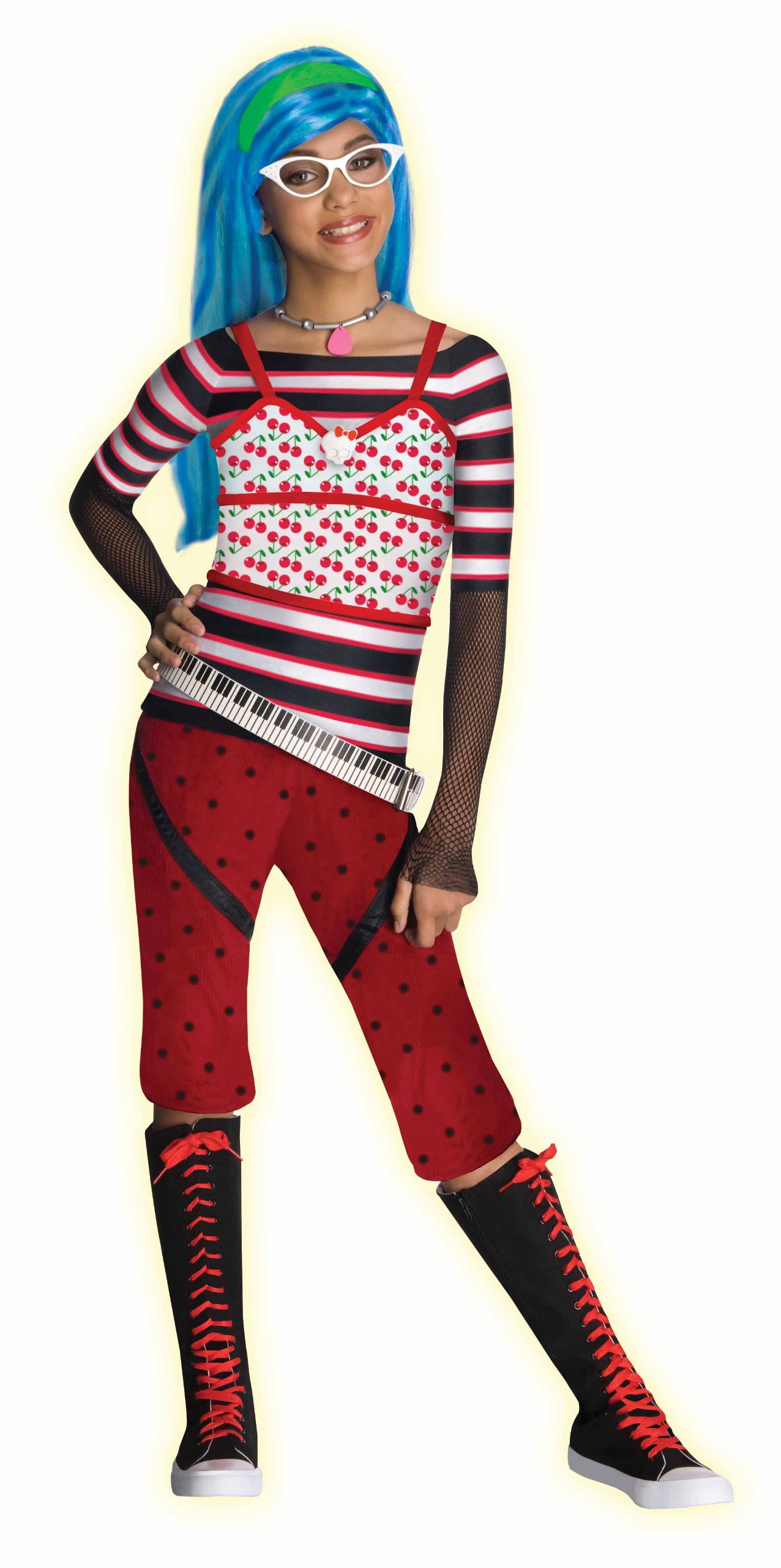 Monster High Ghoulia Yelps Costume for Kids - Official Zombie Girl Halloween Dress Up Outfit | Perfect for Cosplay, Halloween Parties & Themed Events