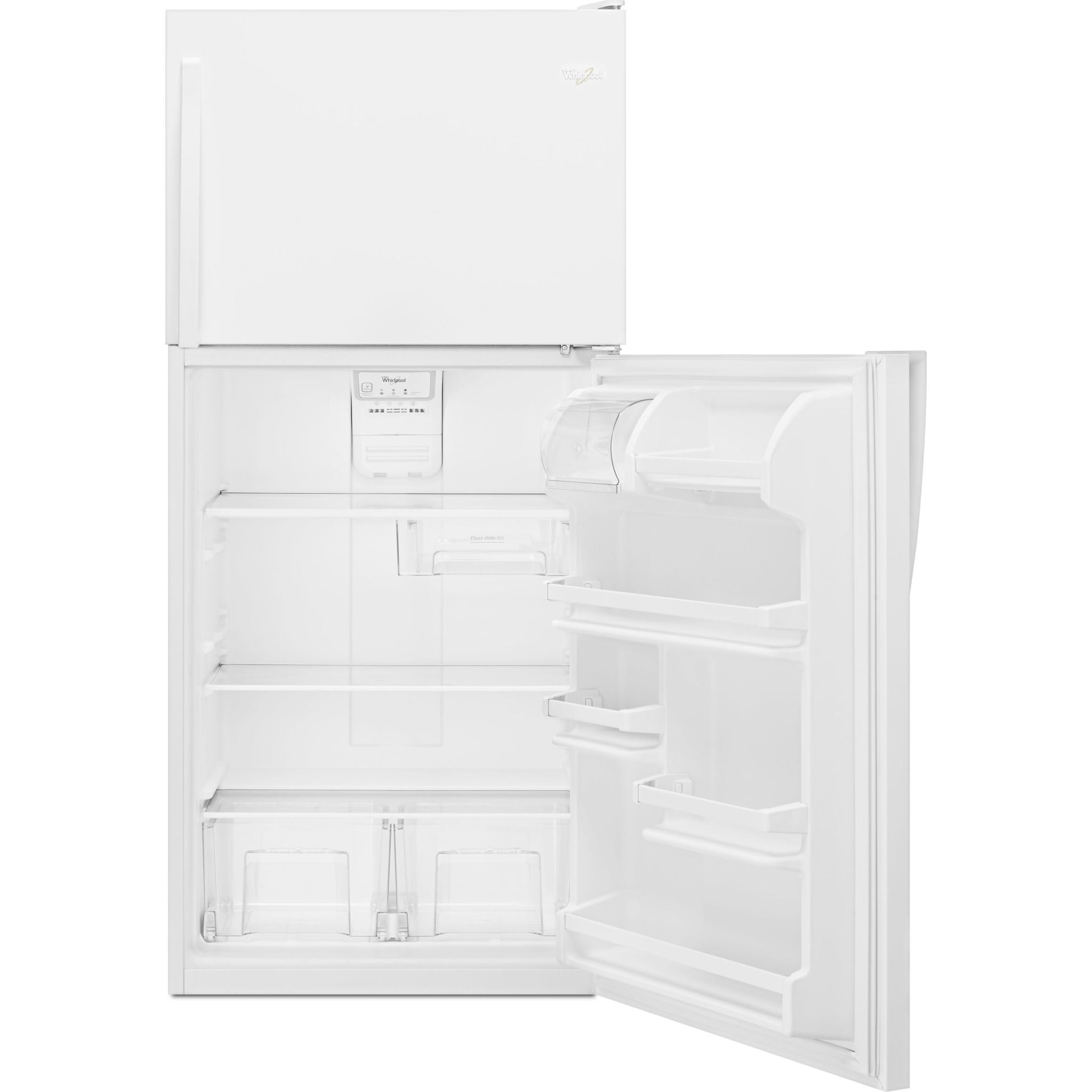 Whirlpool WRT318FZDW 18 cu. ft. Top Freezer Refrigerator in White - Energy Efficient Kitchen Appliance for Home & Apartment Use