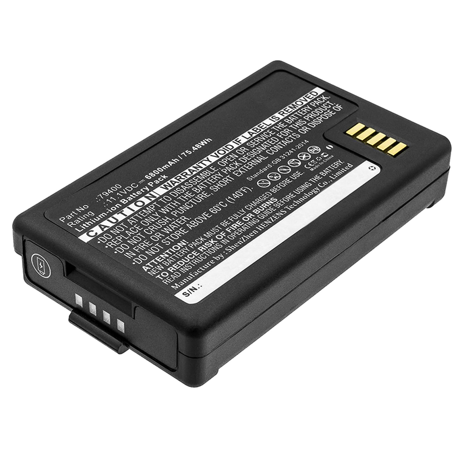 Synergy Digital Equipment Battery - Li-ion 11.1V 6800mAh Replacement for Trimble 79400 | Durable Power Solution for Surveying & Construction Equipment