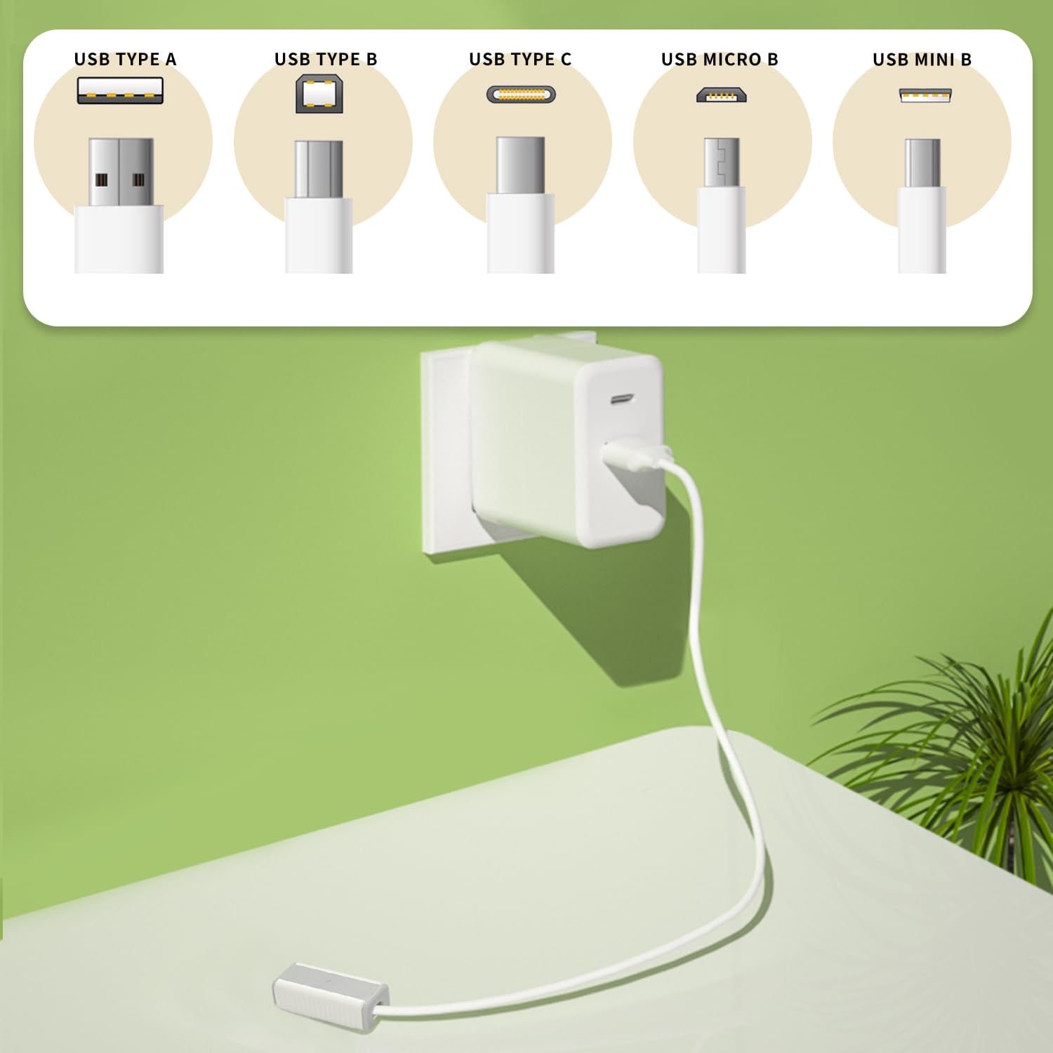 Baby Proof USB Charger Protector & Cord Cover - 8Pcs Electrical Safety Products for Infants, Prevent Biting Charging Cables | Ideal for Home, Nursery & Childproofing