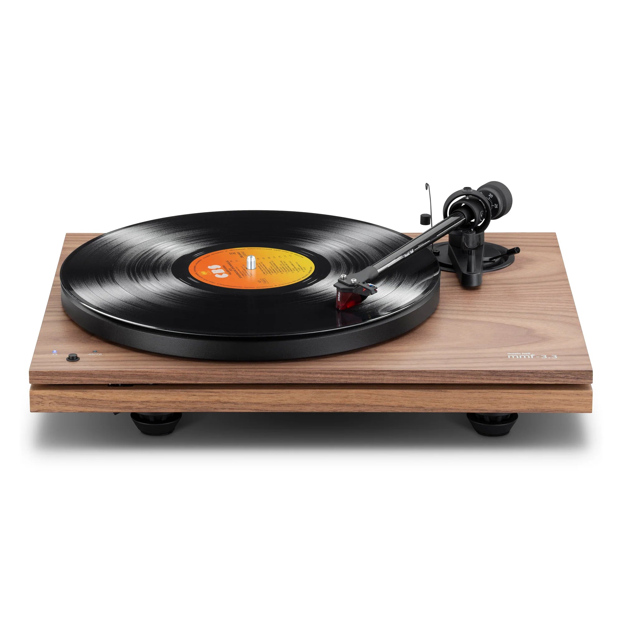 Music Hall MMF 3.3 SE Walnut Turntable - Premium Vinyl Record Player with High-Fidelity Sound | Perfect for Home Audio & Vintage Music Collection