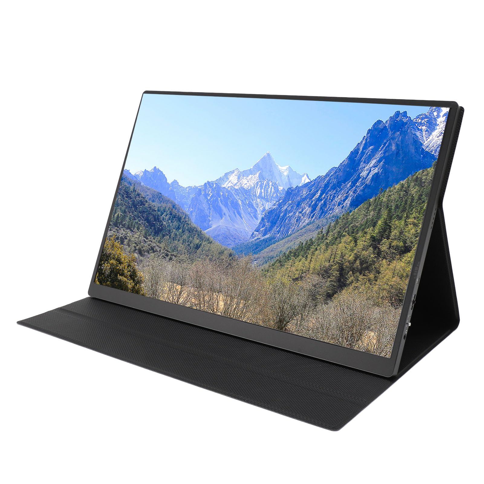 16 Inch Portable Monitor 2.5K 2560x1600 120Hz FHD sRGB USB-C HDMI Laptop Extender with Built-in Speakers - Dual Screen Setup for Gaming, Work & Travel