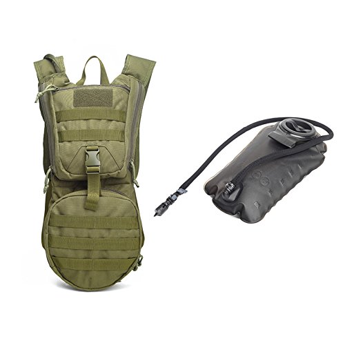 3L Tactical Hydration Pack with Water Bladder - Lightweight Military Molle Backpack for Hiking, Camping & Outdoor Adventures