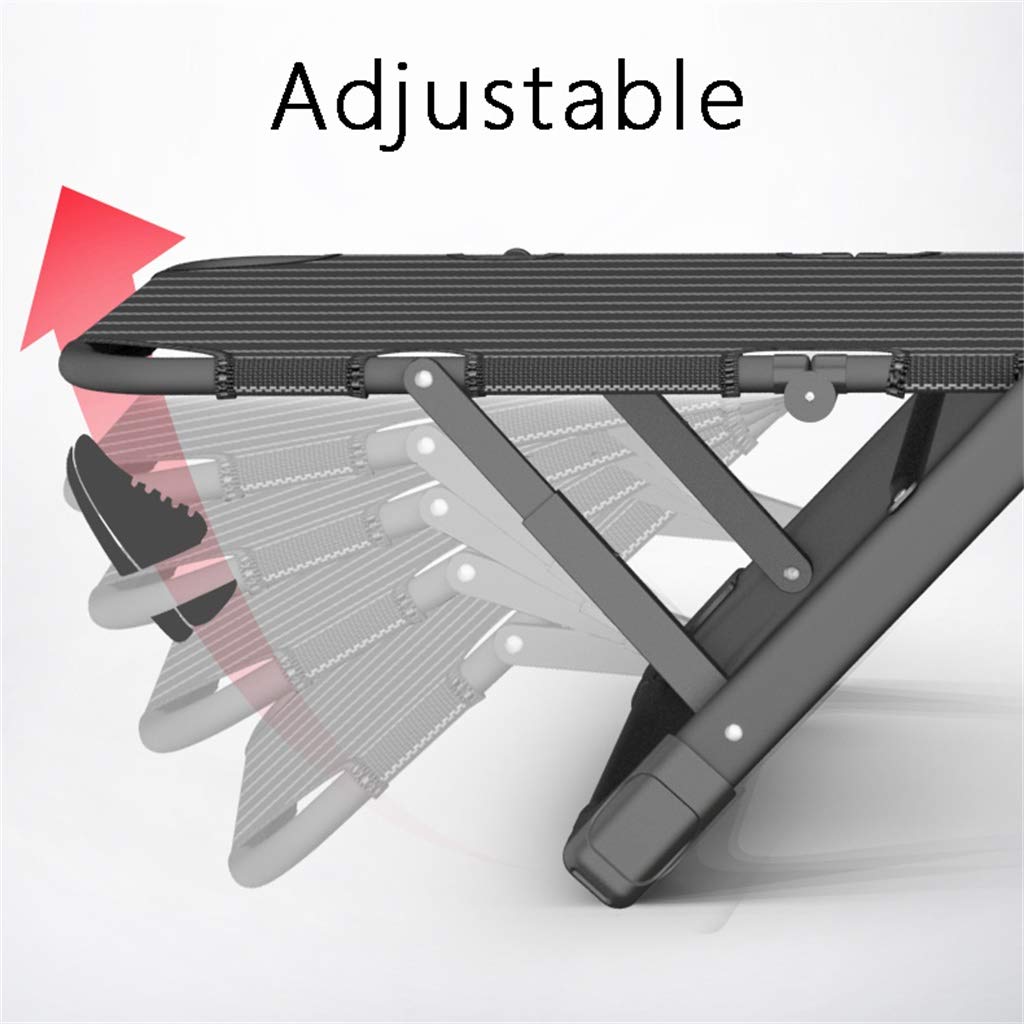 Adjustable Folding Textilene Lounge Chair for Outdoor - 5 Position Reclining Patio, Beach, Pool & Lawn Chaise - Perfect for Camping, Sunbathing & Relaxing in Backyard, Garden or Seaside