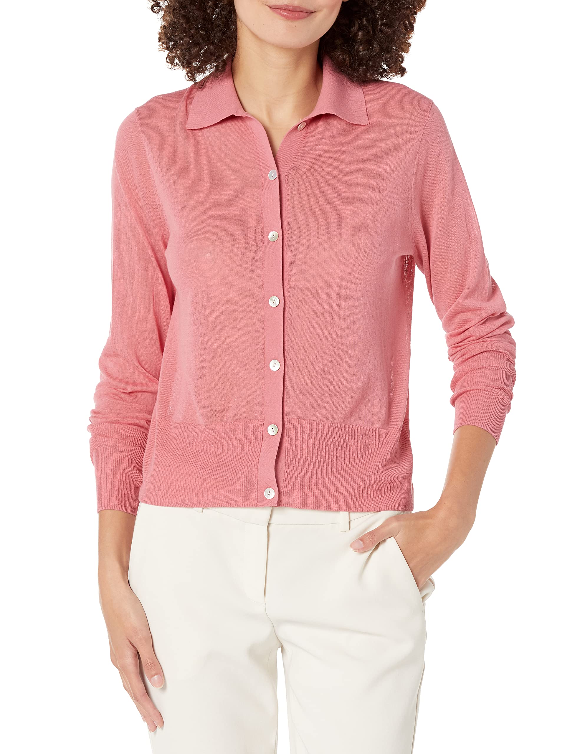 Vince Women's Collared Button-Down Long Sleeve Shirt - Elegant Office Wear & Casual Outfit for Professional Women