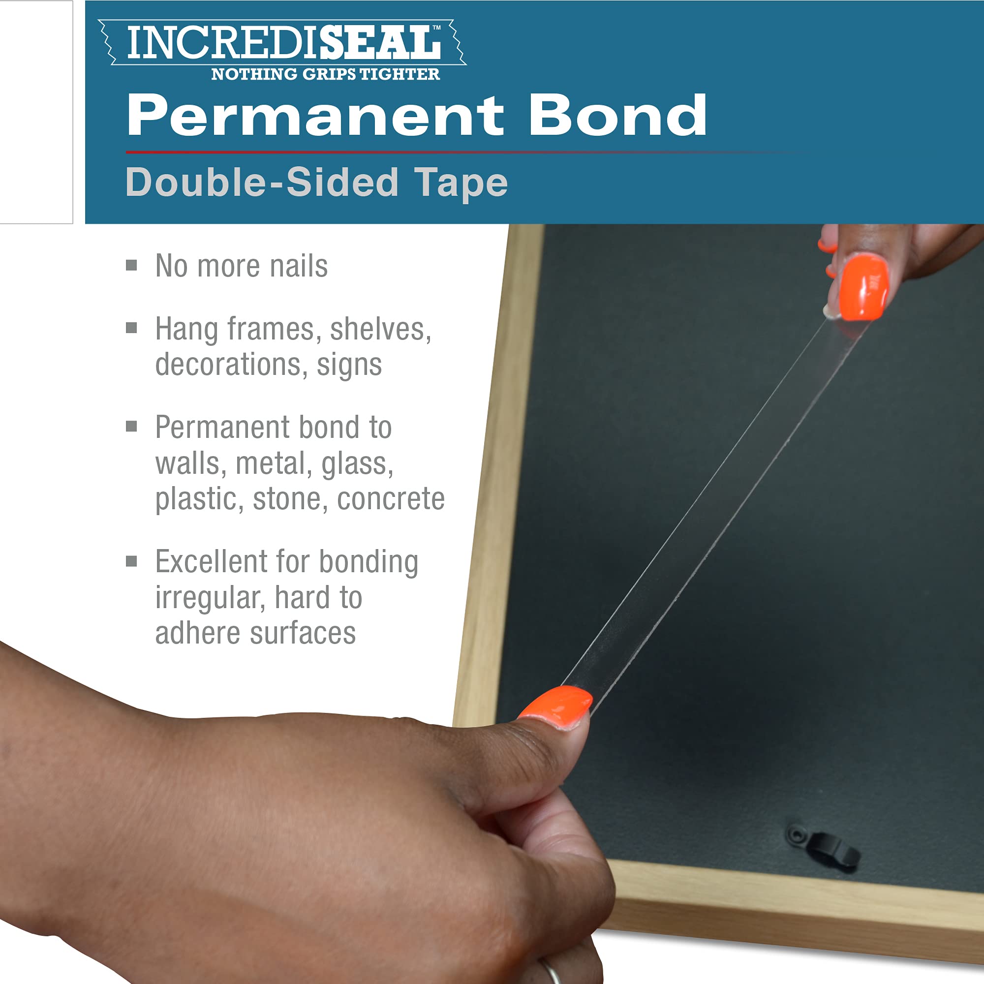 IncrediSeal Double Sided Clear Permanent Bond Mounting Tape 2
