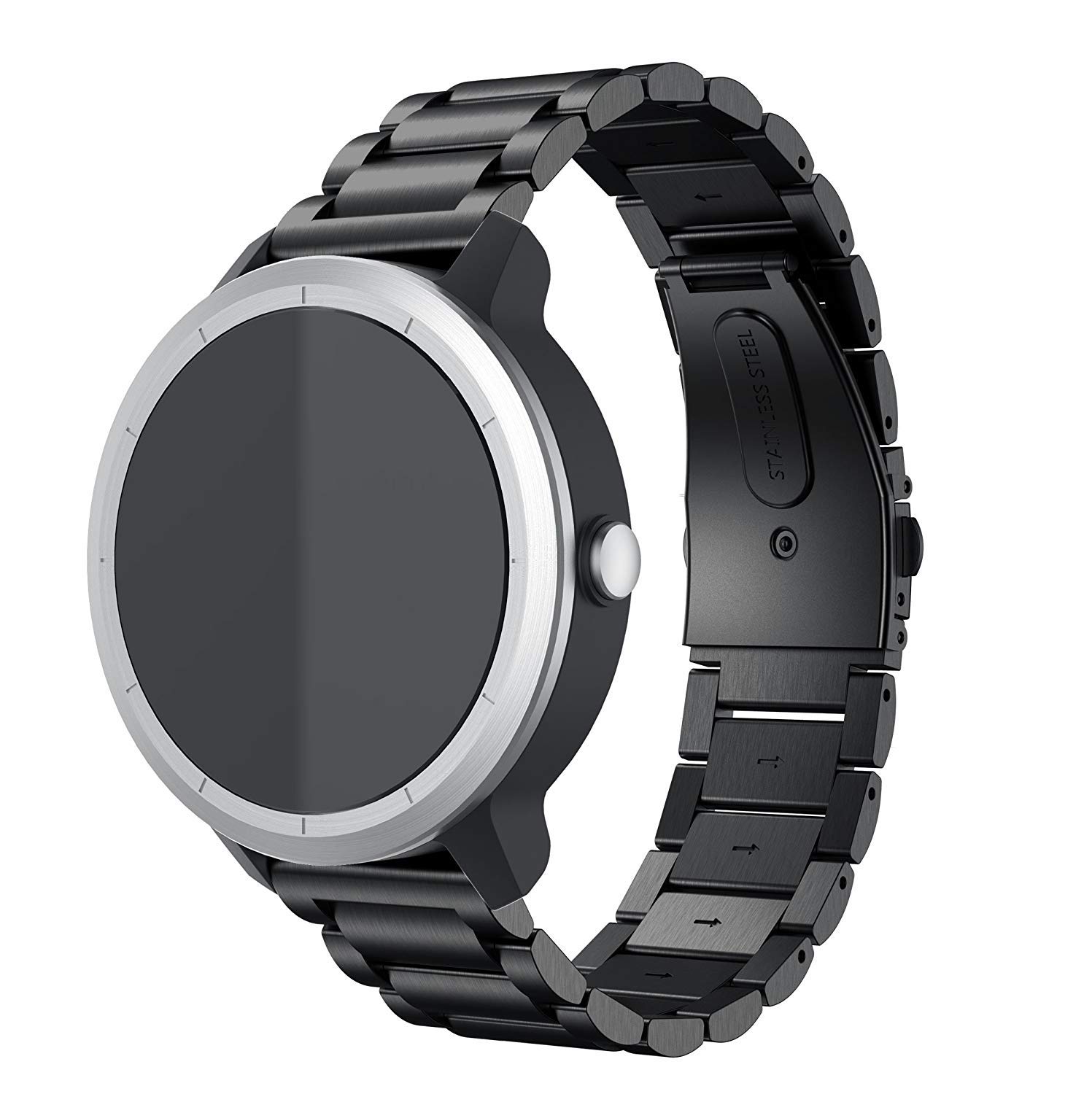 20mm Stainless Steel Watch Band for Garmin Vivoactive 3, Forerunner 645, Forerunner 245 | Compatible with Galaxy Watch 42mm, Galaxy Watch Active 2 40mm/44mm, Galaxy Watch 3 41mm | Durable Replacement Strap for Running, Workouts & Daily Wear