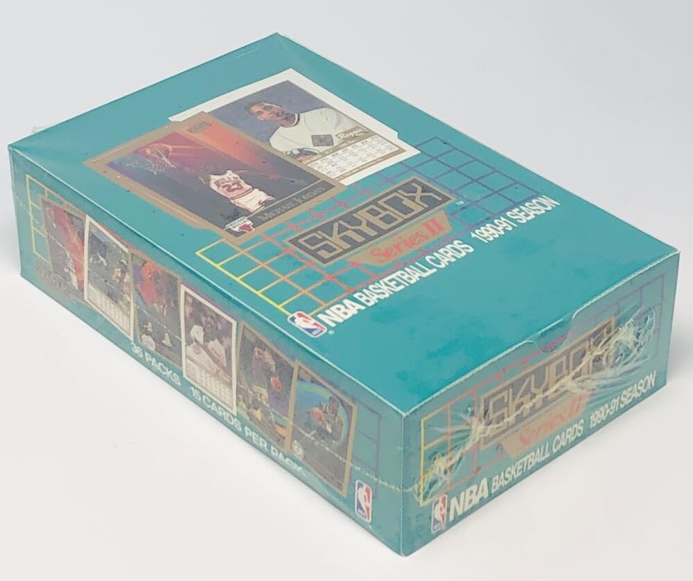 1990-91 Skybox Series 2 Basketball Trading Cards Box - Complete Set for Collectors & NBA Fans - Perfect for Memorabilia Displays & Investment