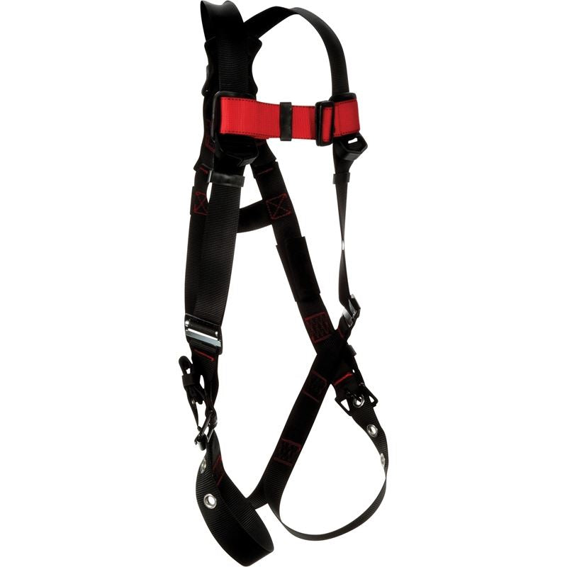3M Protecta 1161542 Black Vest Style Safety Harness - Fall Protection Equipment for Construction, Roofing & Industrial Work