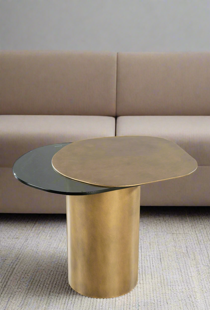 Modern Irregular Kaylee Side End Table - Stylish Accent Table for Living Room, Bedroom & Office - Perfect for Small Spaces & Home Decor