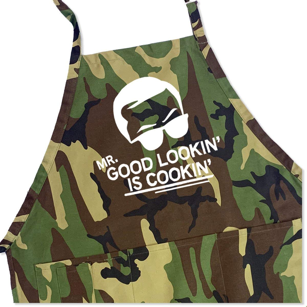 Premium Adjustable BBQ Grill Apron for Men - Heavy Duty, One Size Fits All - Perfect for Outdoor Cooking, Grilling, Camping & Backyard Parties
