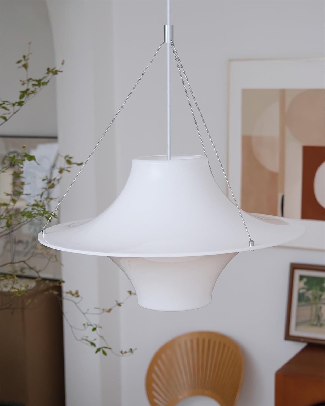 Lokki Modern Scandinavian Pendant Lamp - Minimalist Nordic Ceiling Light for Living Room, Kitchen, Dining Room & Bedroom | Energy Efficient LED Hanging Light Fixture
