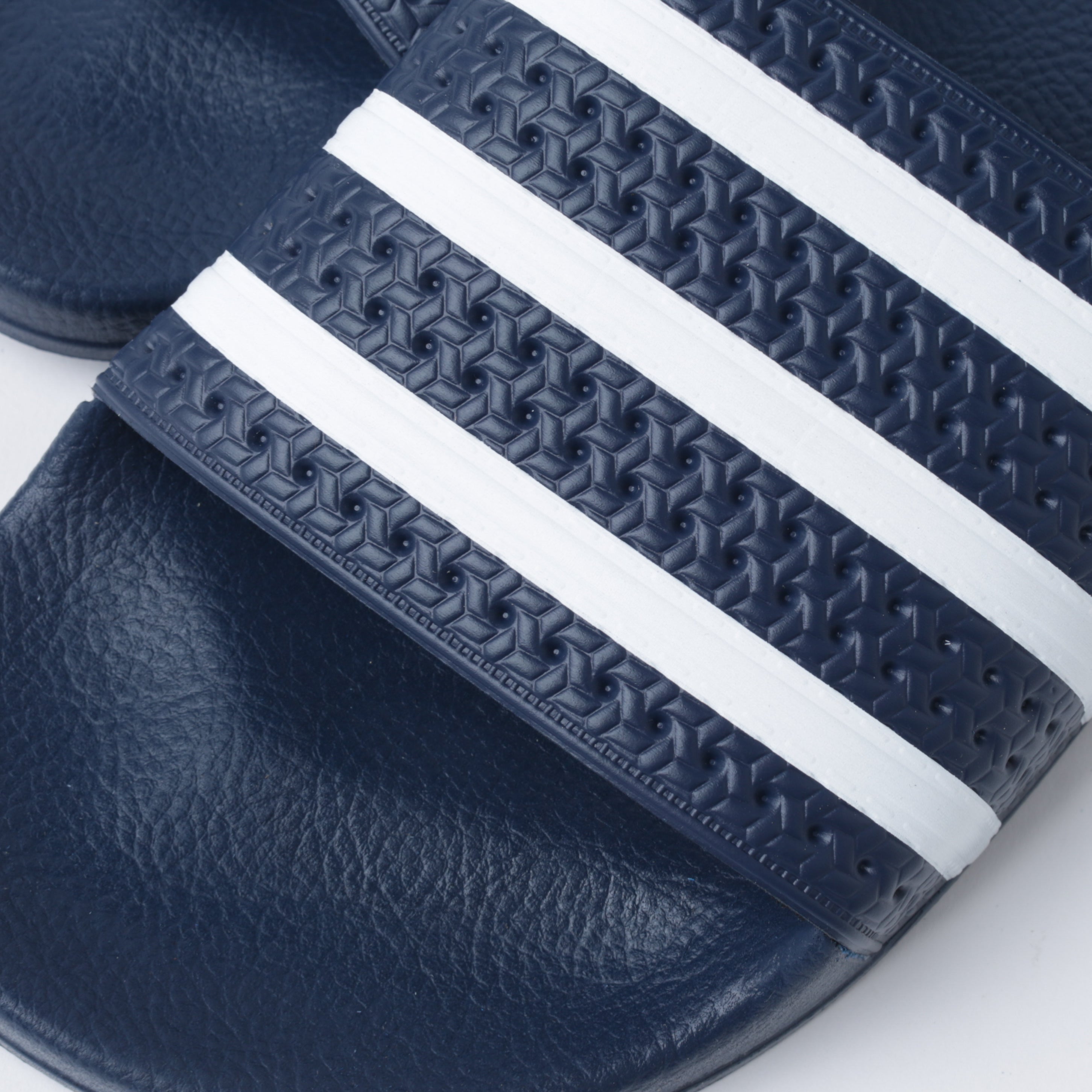 Adidas Originals Adilette Slide Sandals for Men & Women - Navy/White - Comfortable Pool Slides for Beach, Shower & Casual Wear