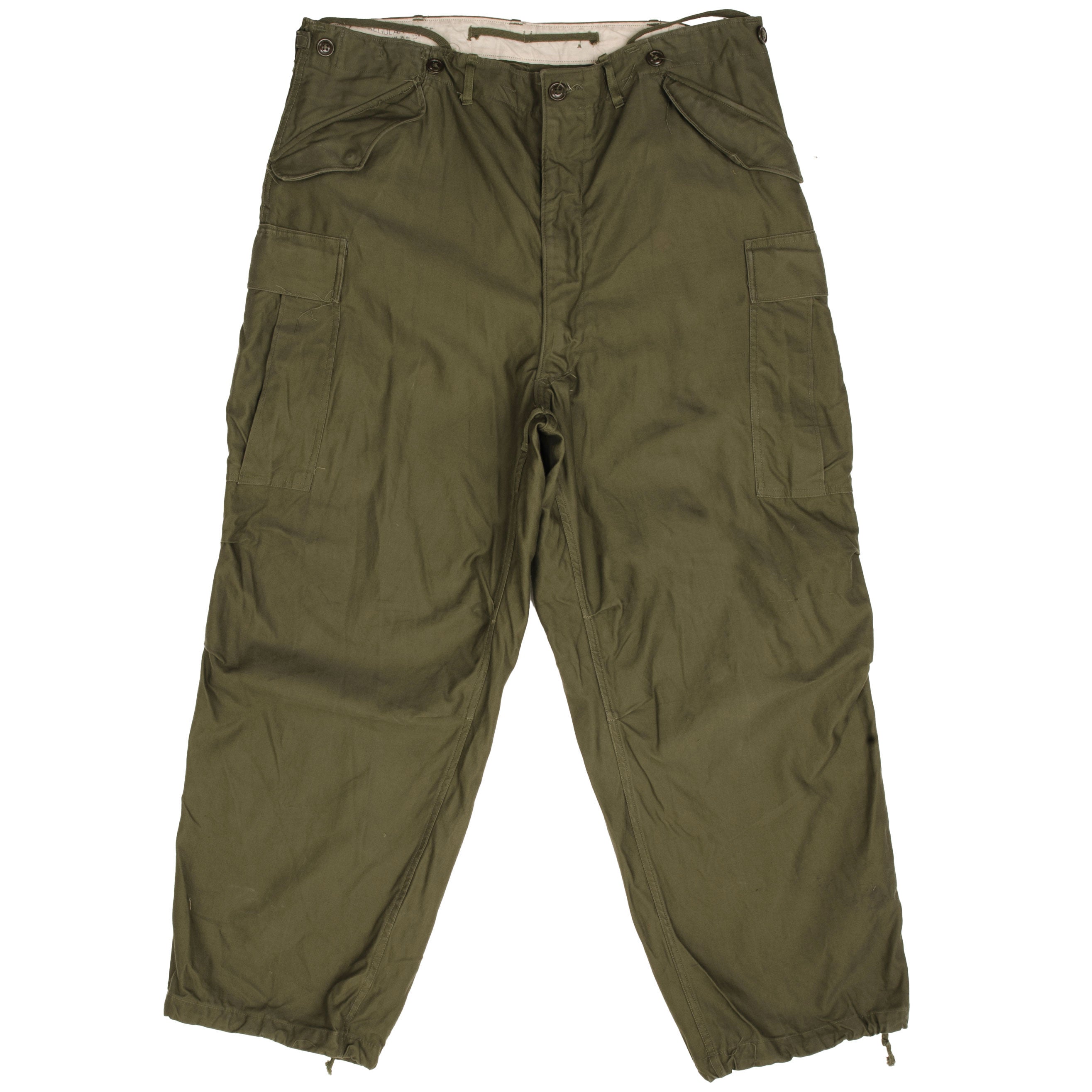 Vintage US Army M51 Field Trousers Pants - Korean War Era (1951) - Size W38 L30 - Military Surplus for Outdoor Adventure & Historical Reenactment