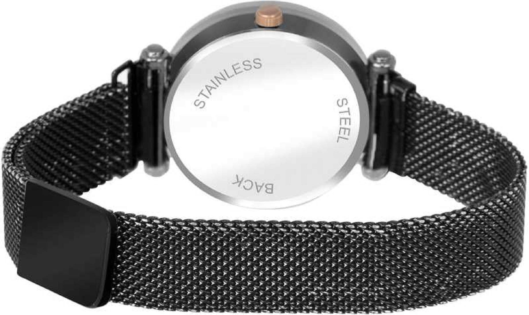 ZUPERIA Analog Women's Watch - Black Dial & Leather Strap - Elegant Dress Watch for Office, Party & Everyday Wear
