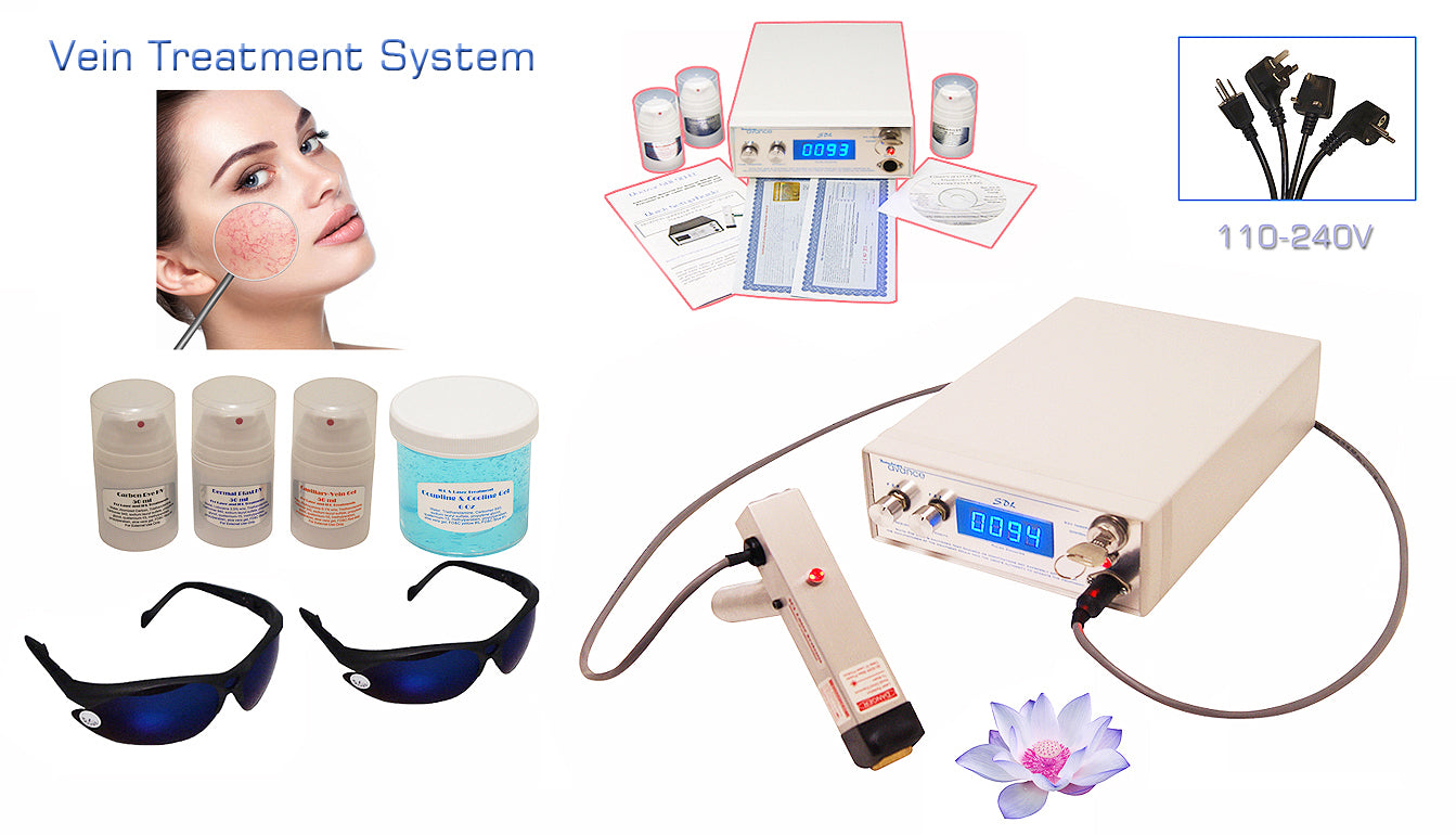 SDL80 VSC Spider Vein Treatment System - Effective Solution for Thread & Varicose Veins - Professional Vascular Therapy for Legs & Face - Perfect for Clinics & Home Use