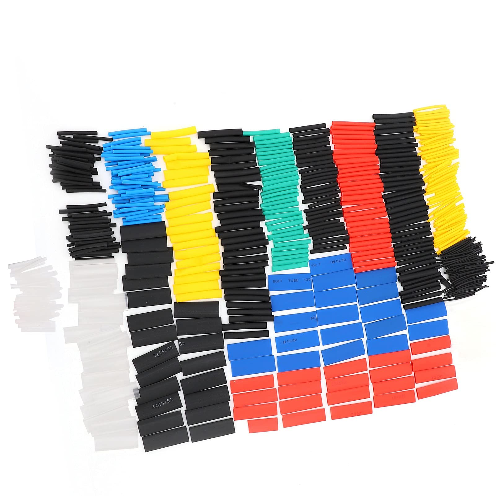 580Pcs Waterproof Heat Shrink Tube Set - 2:1 Shrink Ratio, High Strength Nylon Tubing for Electrical Wiring, Circuit Protection & DIY Projects - Perfect for Automotive, Marine & Home Electronics Repair