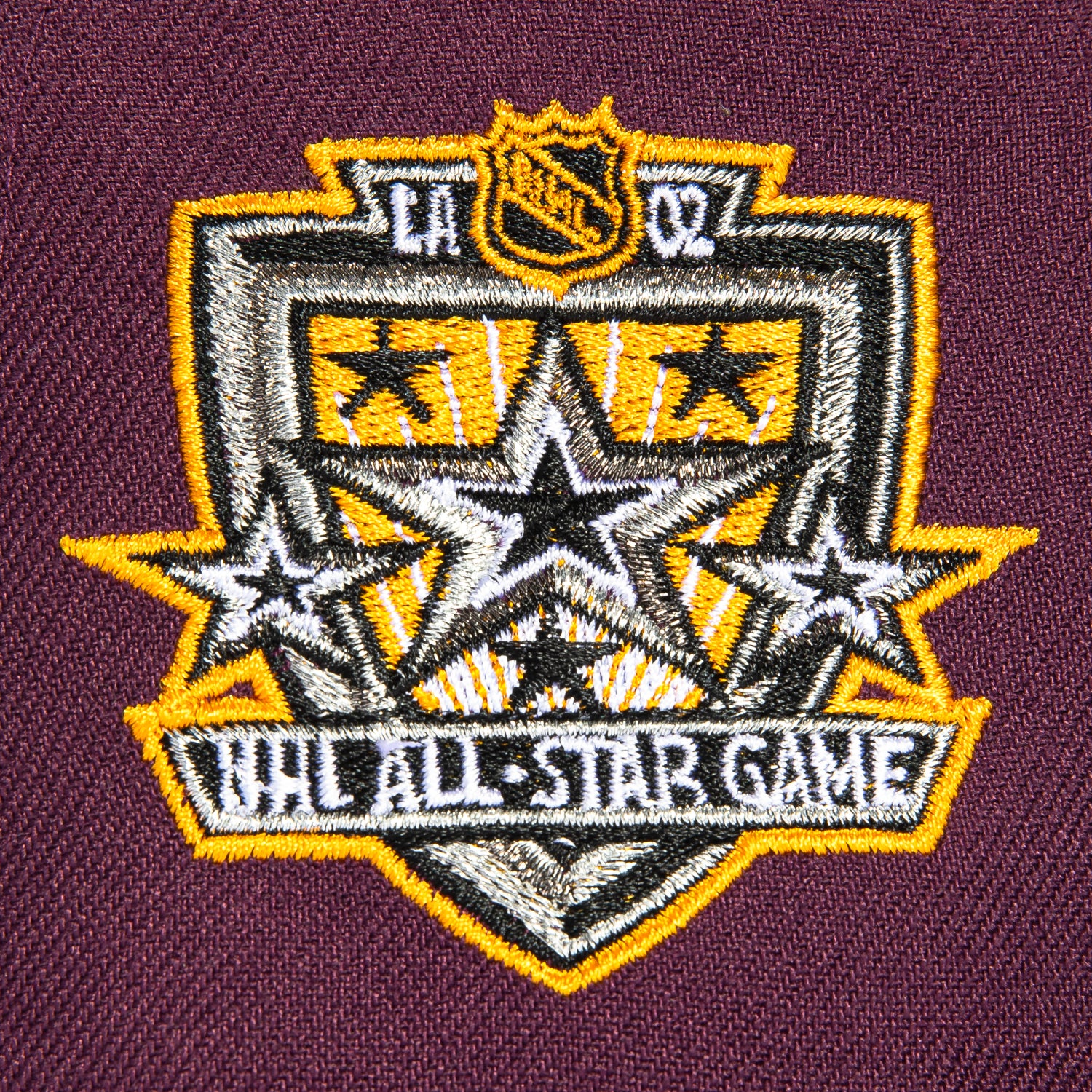 New Era 59Fifty Anaheim Ducks 2002 All Star Game Patch Hat - Maroon NHL Hockey Cap for Men & Women - Perfect for Sports Fans, Game Day & Casual Wear