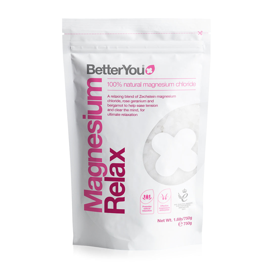 BetterYou Magnesium Flakes 750g - Relaxing Bath Soak for Stress Relief & Muscle Recovery | Perfect for Post-Workout, Insomnia & Self-Care